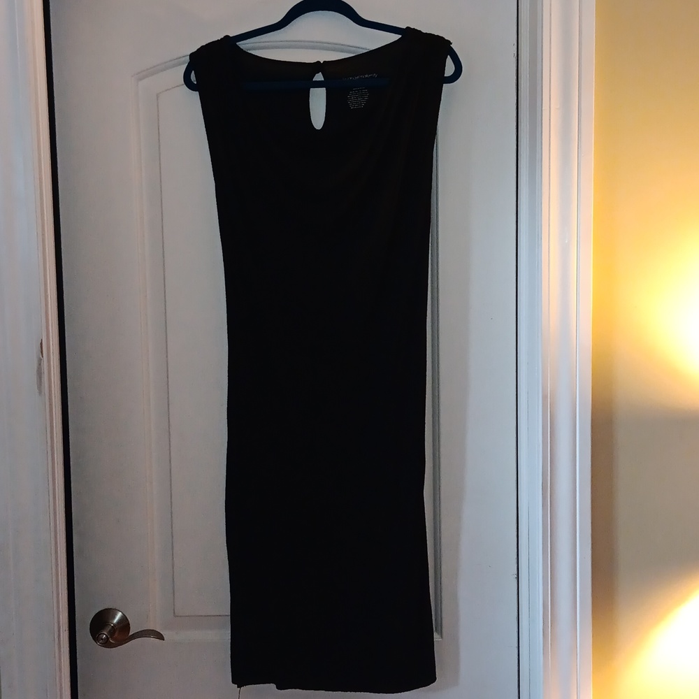 Black maternity dress